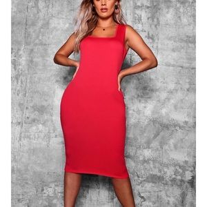 BooHoo Red Maxi Dress